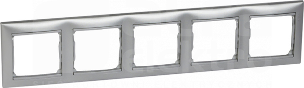 VALENA aluminium Ramka pięciokrotna pozioma