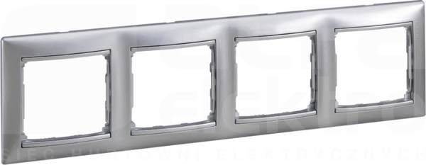 VALENA aluminium Ramka poczwórna pozioma