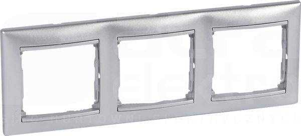 VALENA aluminium Ramka potrójna pozioma