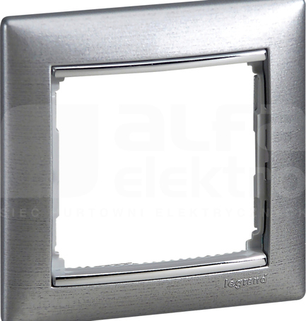 VALENA aluminium szczotkowane Ramka pojedyncza