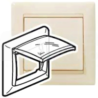 VALENA IP44 kremowy Ramka