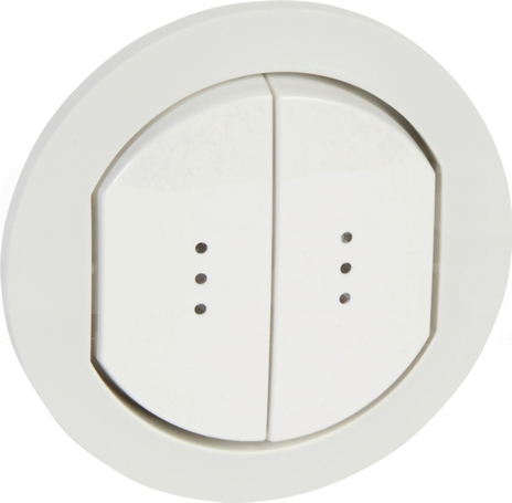 CELIANE IP44 biały Klawisz podwójny