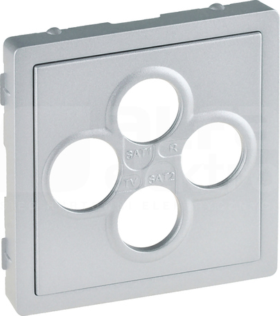 VALENA LIFE aluminium Plakietka gniazda TV-RD-SAT