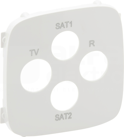 VALENA ALLURE biały Plakietka gniazda TV-RD-SAT-SAT