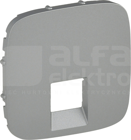 VALENA ALLURE 1xRJ11 aluminium Plakietka gniazda telefonicznego
