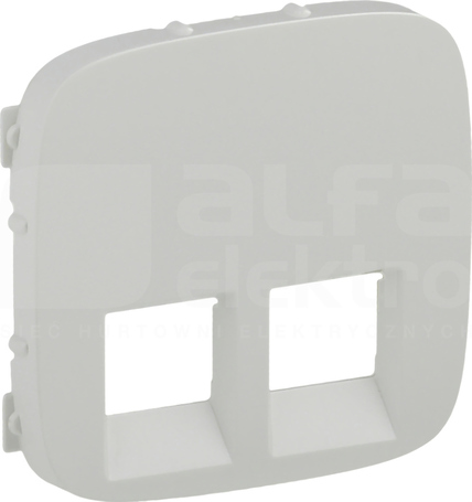 VALENA ALLURE 2xRJ45/2xRJ11 biały Plakietka gniazda