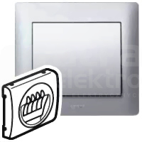 SISTENA/L natura metalic Plakietka gniazda głośnikowego podwójnego