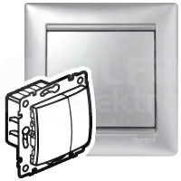 VALENA 40-400W aluminium Ściemniacz przyciskowy