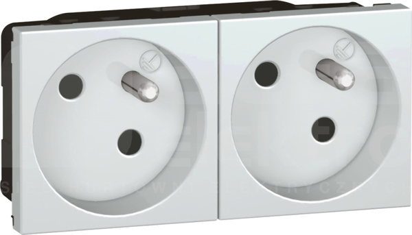 M45 2x2P+Z 45 aluminium Gniazdo zacisk automat.