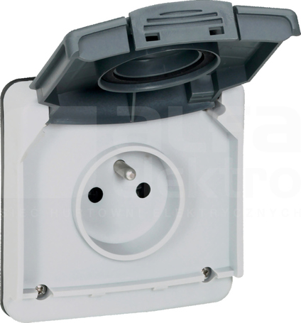 PLEXO IP66 szary Mechanizm gniazda