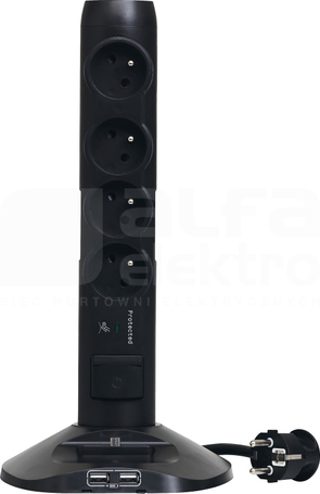 HELMO 4x2P+Z 2xUSB 1xMICRO 1,5m Przedłużacz