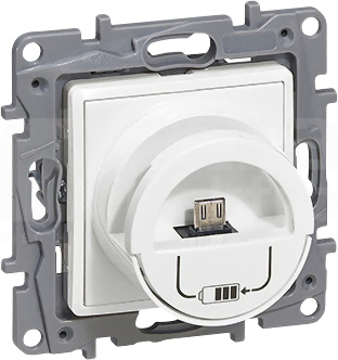 NILOE2 MICRO USB 2400mA DOCK biały Gniazdo