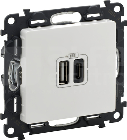 VALENA LIFE 2xUSB A+C 3A Gniazdo USB