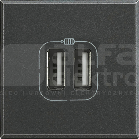 AXOLUTE antracyt Gniazdo USB