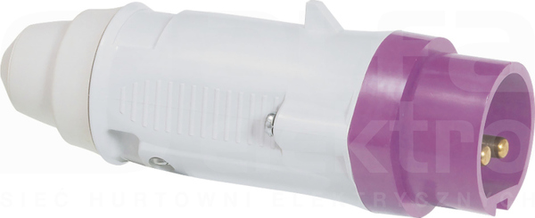 16A 2P 24V IP44 Wtyczka z przepustem membranowa