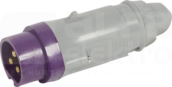 16A 3P 24V IP44 Wtyczka z przepustem membranowa