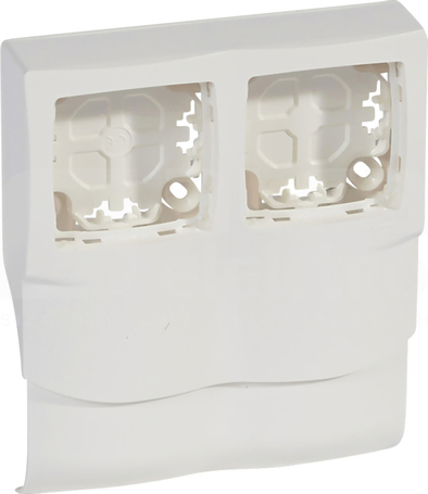 DLP 2xOTEO 80/120x20mm biały Uchwyt wzdłuż listwy