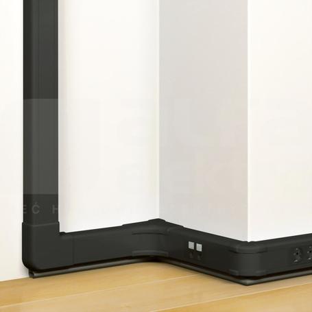 DLP-N 50x80mm czarny Listwa z pokrywą