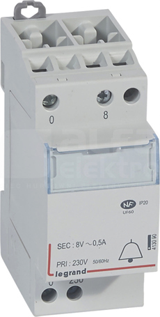 TR 304 230V/8V 4VA Transformator dzwonkowy