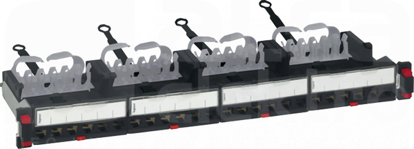 LCS FLAT 1U+4 MODUŁY Panel krosowy