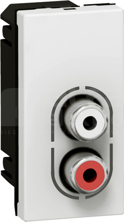 M45 audio 2RCA 1M Gniazdo żeńskie