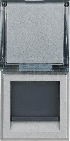 AXOLUTE RJ45 kat.6 UTP aluminium Gniazdo komputerowe