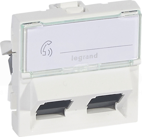 M45 UTP 2xRJ45 2M kat.6 Gniazdo teleinformatyczne