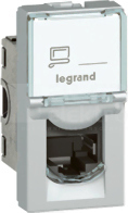 M45 1M 1xRJ45 FTP kat.6 aluminium Gniazdo teleinformatyczne
