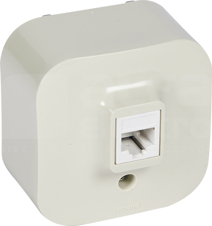 FORIX 1xRJ45kat5eUTP kremowy Gniazdo komputerowe