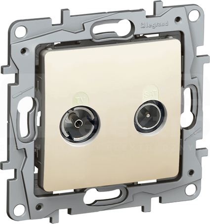 NILOE 10dB kremowy Gniazdo TV-RD końcowe