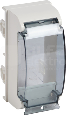DLP 2mod 17,5mm aluminium Uchwyt do aparatów modułowych na szynę TH35