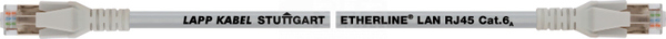 ETHERLINE LAN Cat.6A RJ45 10,0 GY Patchcord