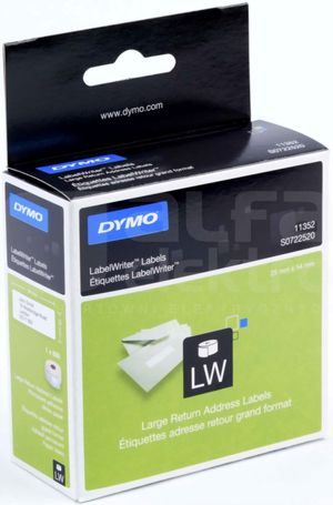 ETYKIETA NA ADRES ZWROTNY (11352) do LW3..(500szt)