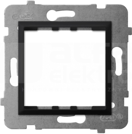 ARIA czarny metalik Adapter podtynkowy