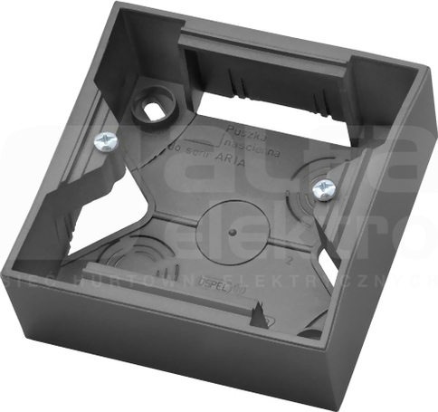 ARIA wys.32mm szary mat Puszka instalacyjna pojedyncza