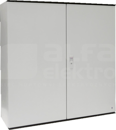 KS 1000x1000x300 RAL7035 Szafa z płytą montażową z tworzywa
