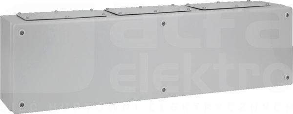 KL 800x200x120 RAL7035 Obudowa z płytą kołnierz.