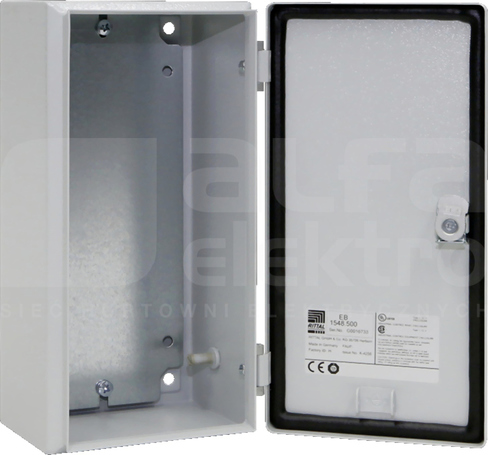 EB E-Box 150x300x120 RAL7035 Obudowa z płytą montażową metalowa