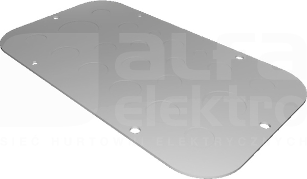 AX 256x149 IP66 Płyta kołnierzowa z wytłoczeniem