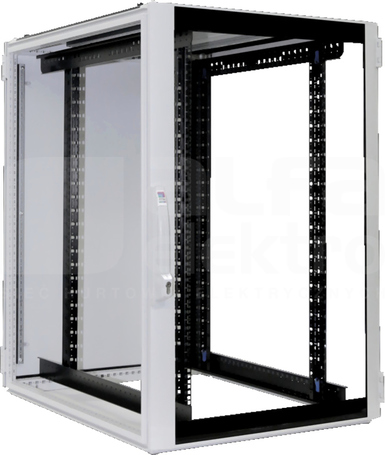 DK TS IT 800x1200x1000 24U Szafa drzwi szklane pełne metalowa