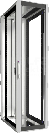 DK TS IT 600x2000x1000 42U Szafa drzwi szklane pełne metalowa