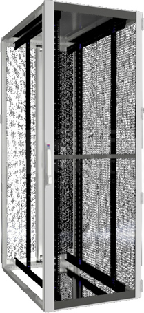 TS IT 800x2200x1200 Szafa sieciowo-serw. drzwi wentylowane metalowa
