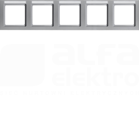Q.3 aluminium aksamit Ramka 5-krotna pozioma z polem opisowym