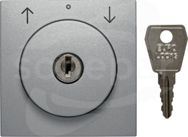 B.Kwadrat/B.7 aluminium Płytka czoł.z zamk.do łącz.żaluz.obrot.