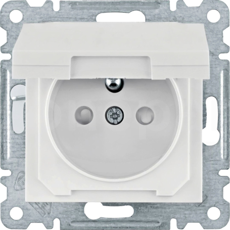 LUMINA 230V 16A IP44 biały Gniazdo sieciowe z klapką