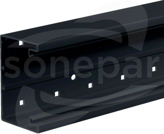 BRP6510019011 podstawa 100mm Brp kanał czarny 65x100x2000