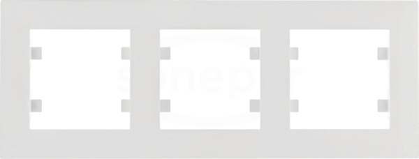 LUMINA INTENSE biały Ramka 3-krotna pozioma