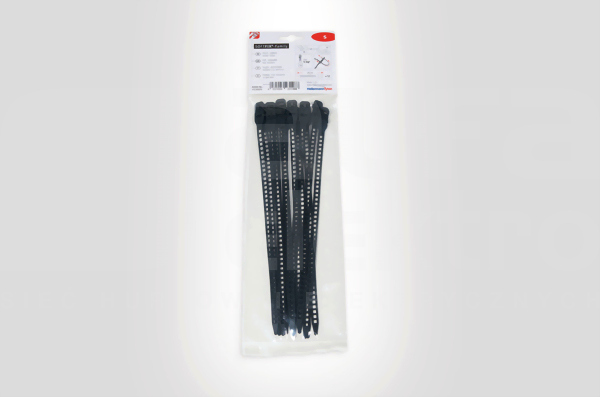 SOFTFIX S-TPU-BK 260x7,0 czarny (12szt) Opaska kablowa rozpinalna
