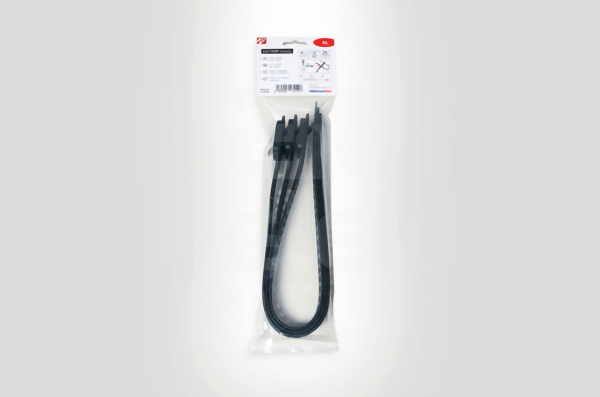 SOFTFIX XL-TPU-BK 580x28,0 czarny (3szt) Opaska kablowa rozpinalna
