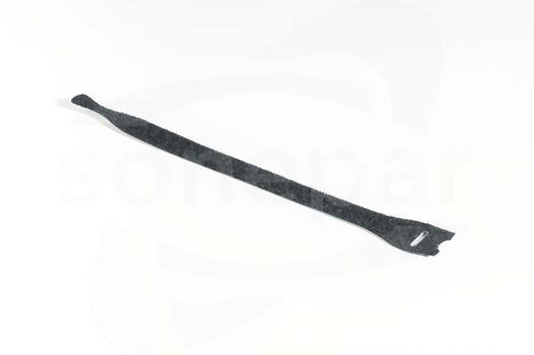 TEXTIE S-PA66/PP-BK (10szt) czarny Opaska rzepowa